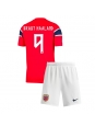 Otroške Nogometnih dresov Norveška Erling Haaland #9 Domači SP 2026 Kratki rokavi (+ hlače)